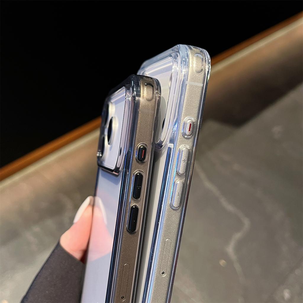 For iPhone 17 Pro Max Case High Transparency PC + TPU Phone Cover