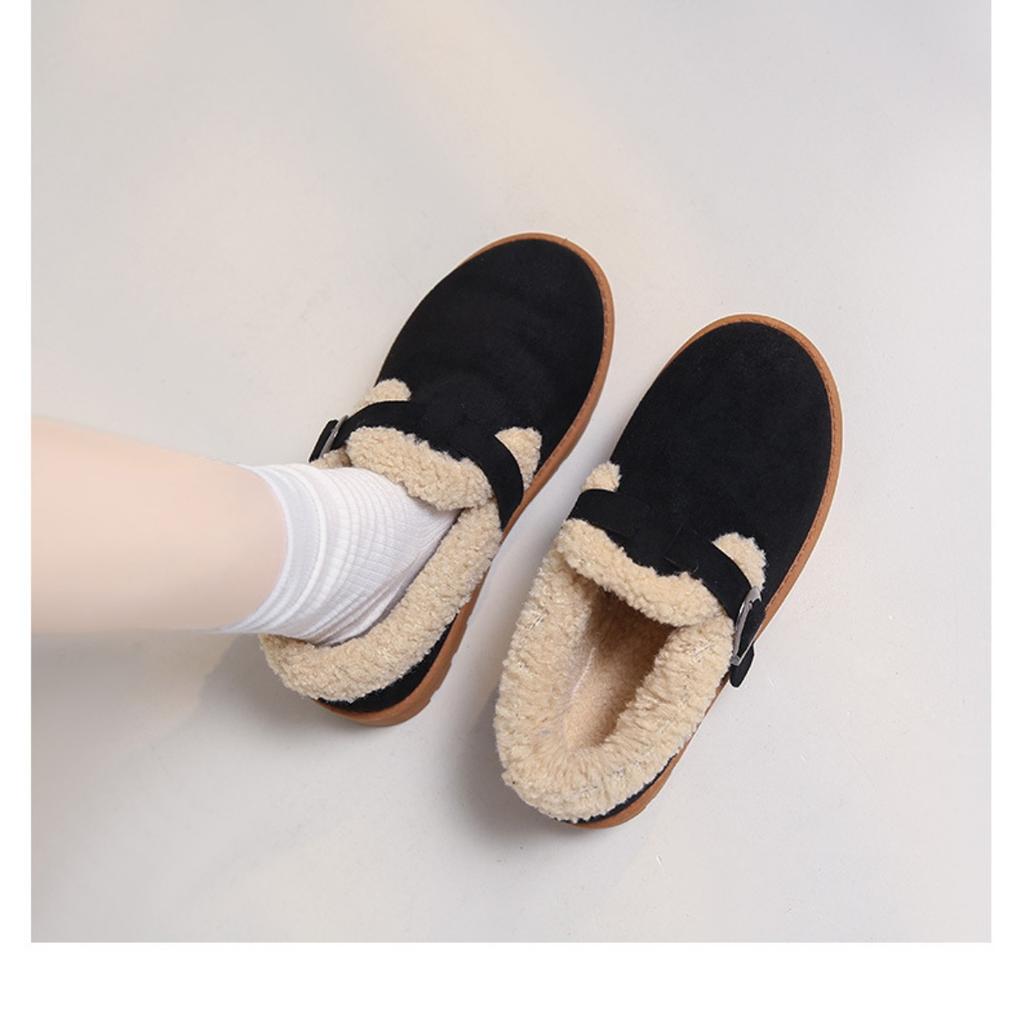 Książka, Wełniane buty, Buty damskie, Na grubej podeszwie, Pluszowe, Grube, Śniegowce, Buty damskie w dużych rozmiarach