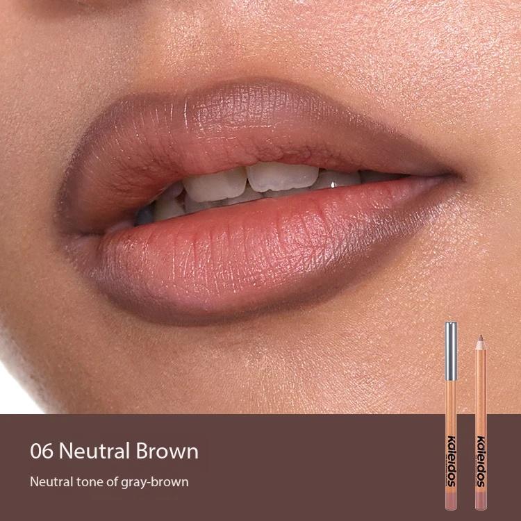 Kaleidos Makeup Lip Liner,High Pigmented Lip Stick Pencil for Shaping Sculpting Lips,Velvet Matte Finish,Vegan Cruelty-Free