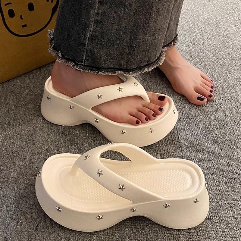 Fashion Women's Flip-flops 2025Summer Thick-soled Sandals Lightweight EVA Slippers Outdoor Platform Sandals for Women Casual Beach Slies