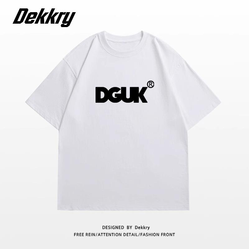Large size fat MM American retro design letter short-sleeved T-shirt women's loose and thin versatile couple half-sleeved top