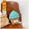 PU Leather Purse Cupcake Box Cupcake Crossbody Bag for Women Girl