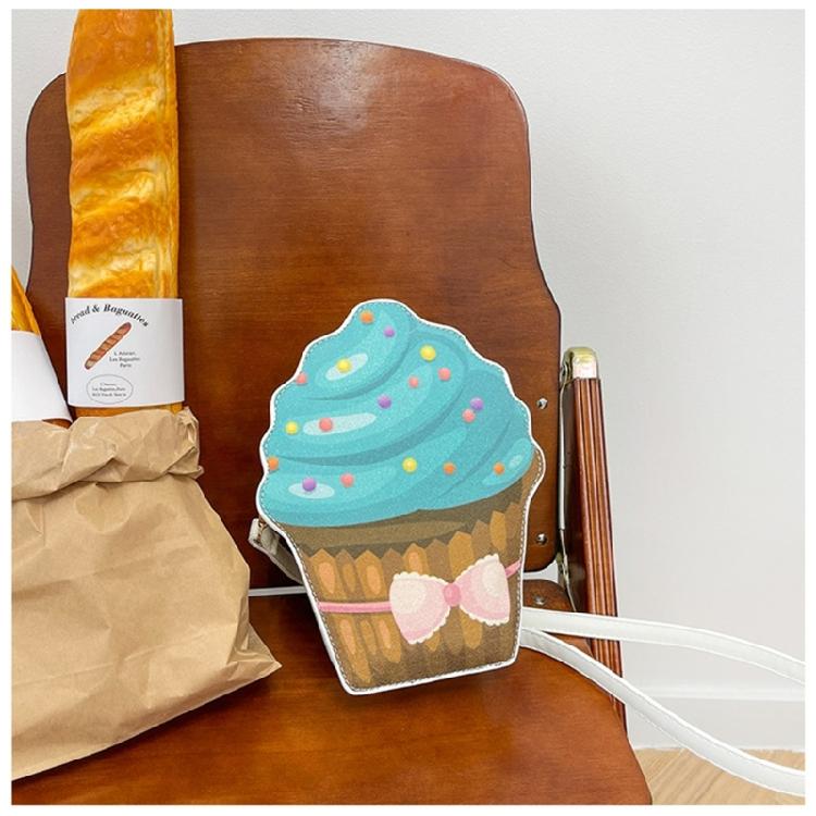 PU Leather Purse Cupcake Box Cupcake Crossbody Bag for Women Girl
