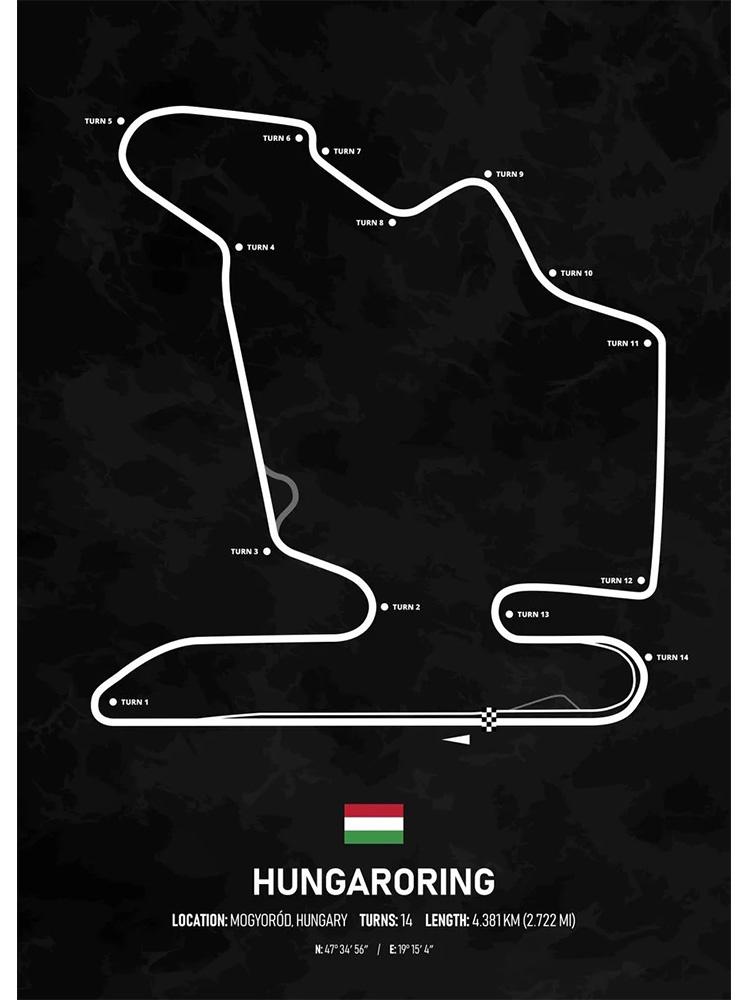 Tekstura toru wyścigowego F1 kalendarz sezonu 2023 plakaty ścienne drukowany obraz obraz na płótnie malarstwo do salonu Home Decor