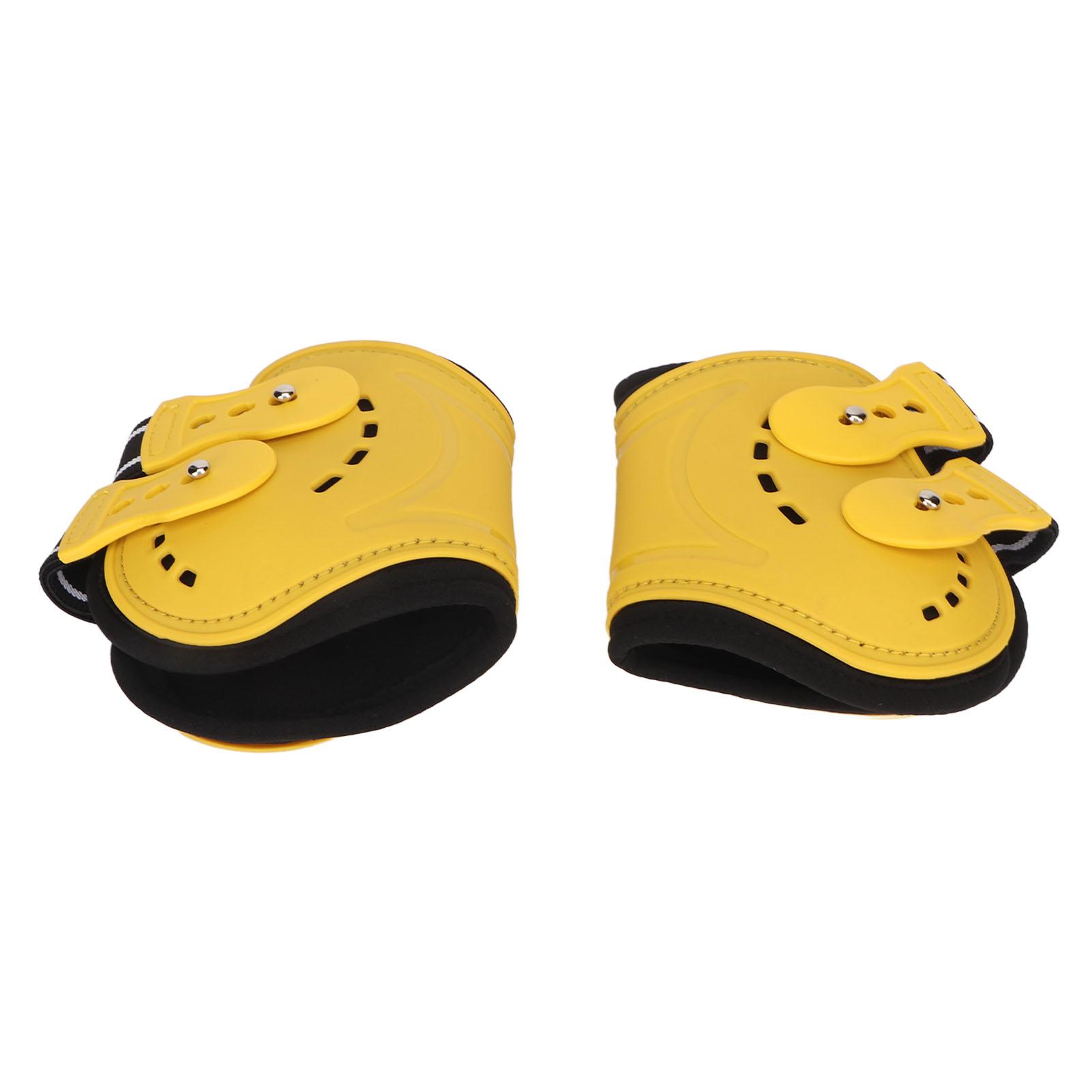 

Дышащие противоскользящие легкие задние ногавки для лошади, защитное снаряжение для лошади, желтые Medium 31.5x15.75in