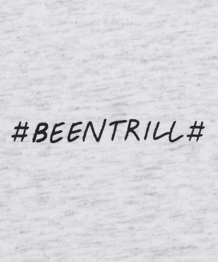 BEENTRILL B Daisy Hashtag T-Shirt (Ice Grey)