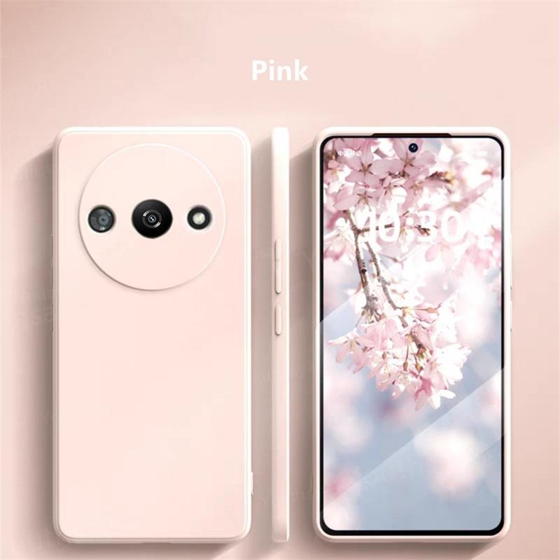 For Redmi A3 Liquid Silicone Case For Xiaomi Redmi A3 Cover Fundas Coque Soft TPU Protective Phone Back Bumper Redmi A3