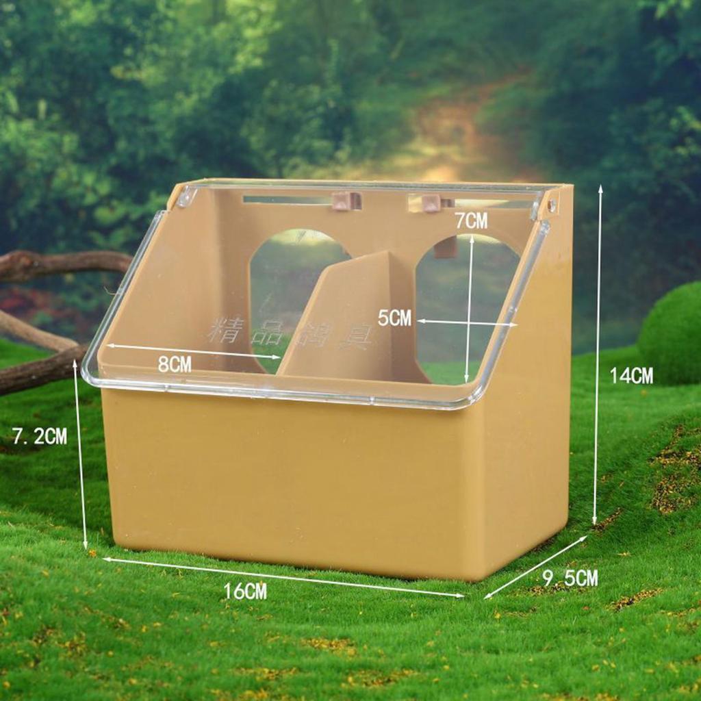 Hanging Pigeon Feeder, Heavy Duty Dove Bird Feeding Case Food Storage Case for Pigeons Cockatiels Parakeet Ducks Canaries