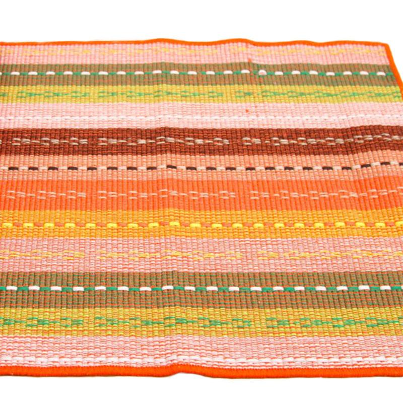 1PC Rectangle Colorful Stripes High temperature resistance Kitchen Decoration Cotton Placemat Fabric