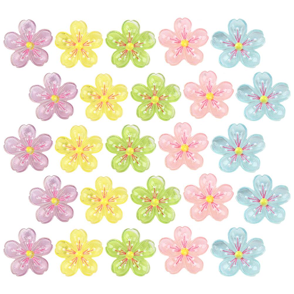 

25 Pcs Clips for Hair Colourful Girls Accessories Women Festival Flower Mini Decors Party Wedding Hair Styling Supplies