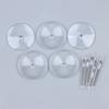 5 Pcs Flying Stems With 32Mm Flying Bases For Miniature Wargames Table Games Transparent Base Stand