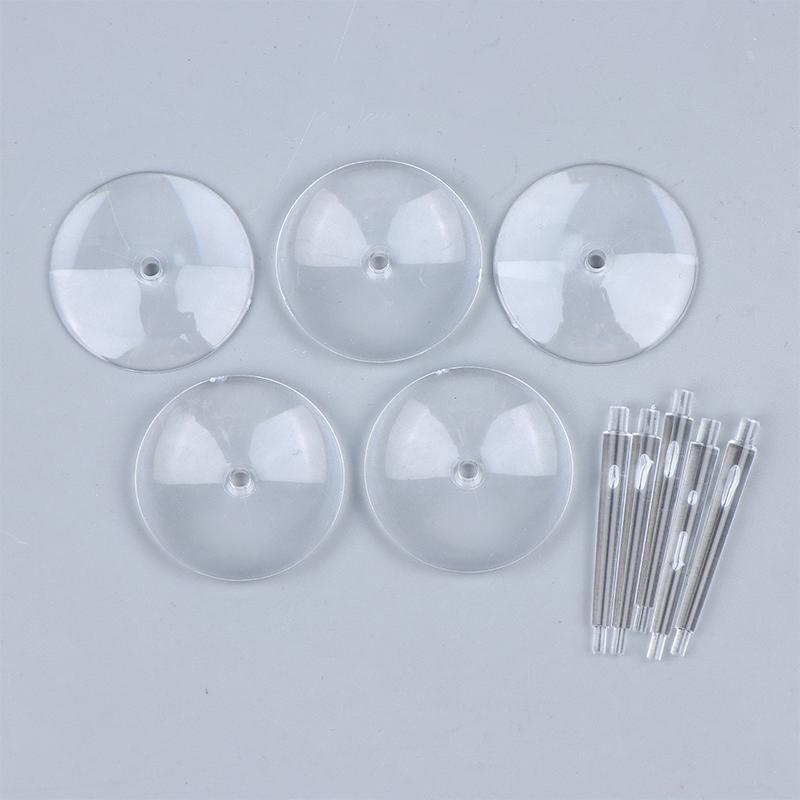 5 Pcs Flying Stems With 32Mm Flying Bases For Miniature Wargames Table Games Transparent Base Stand