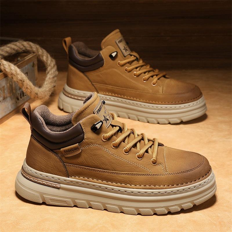 Shoes new winter casual outdoor British style retro short boots heightened thick-soled high-top Martin boots