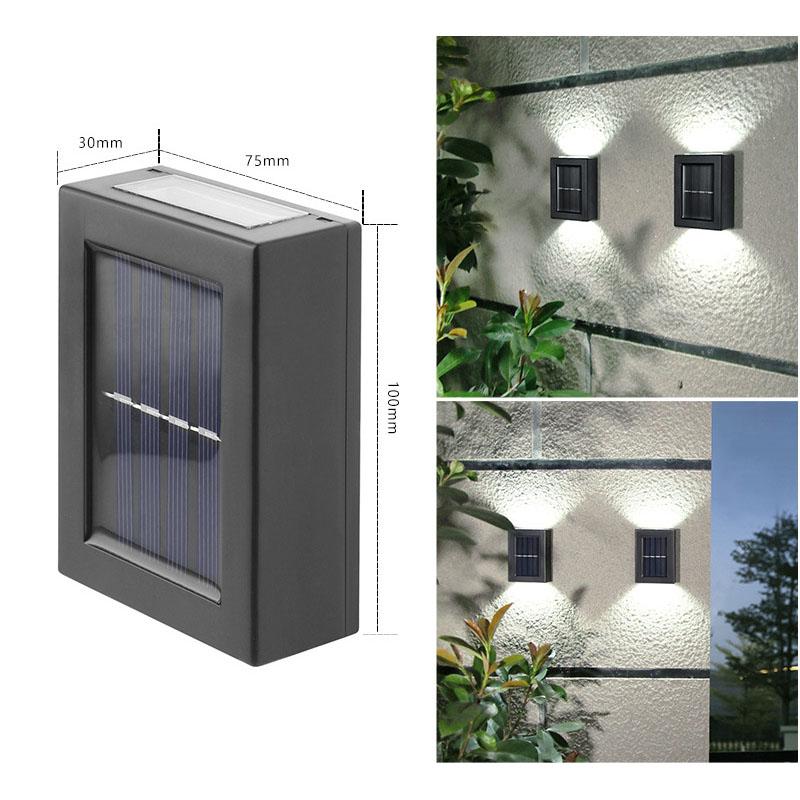 

Водонепроницаемая светодиодная лампа, настенный светильник на солнечных батареях, настенный светильник, управление солнечными лампами, уличное освещение для сада и улицы, уникальное освещение двора M белый