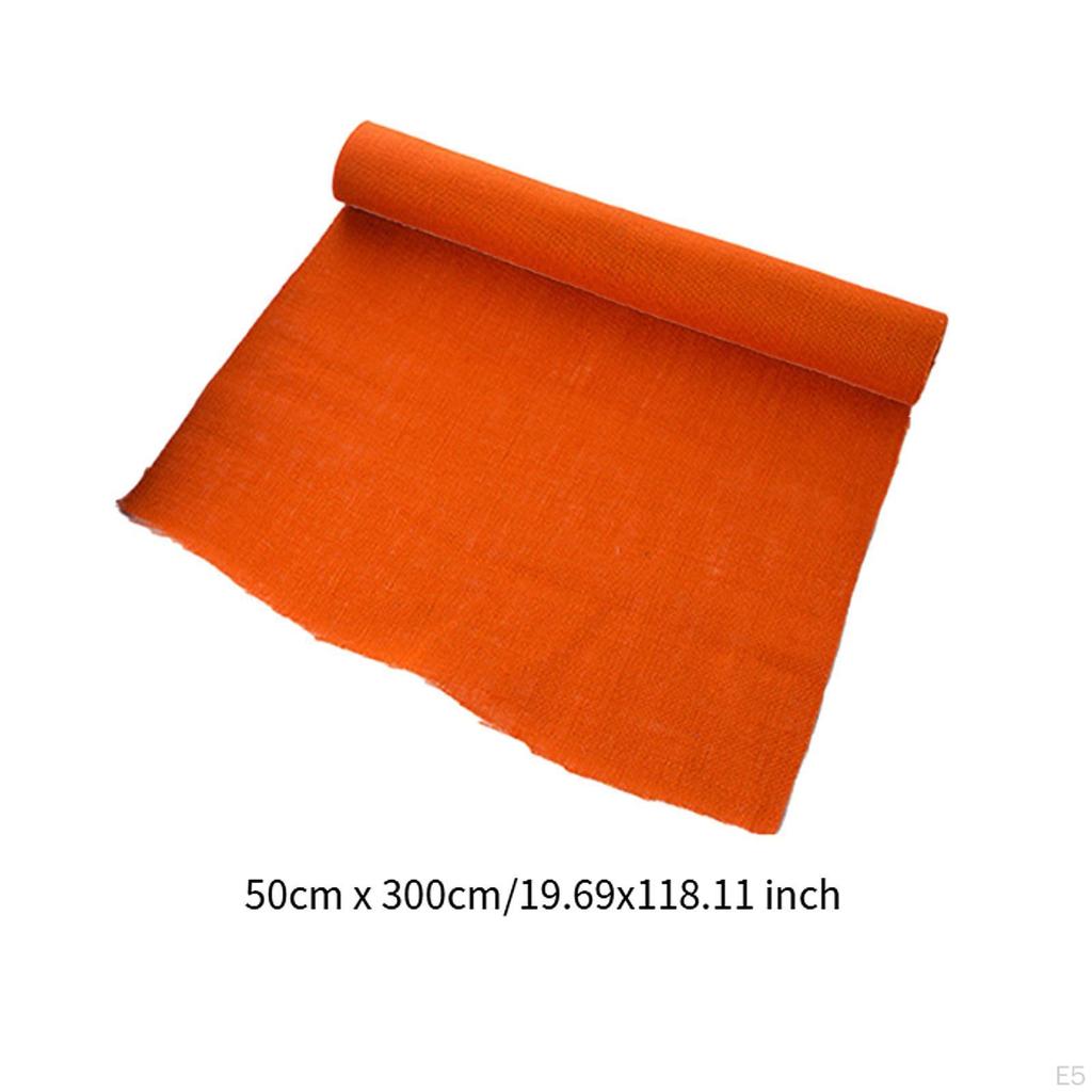 Linen Fabric Handmade Material DIY Multipurpose Lightweight Needlework Sewing Cloth for