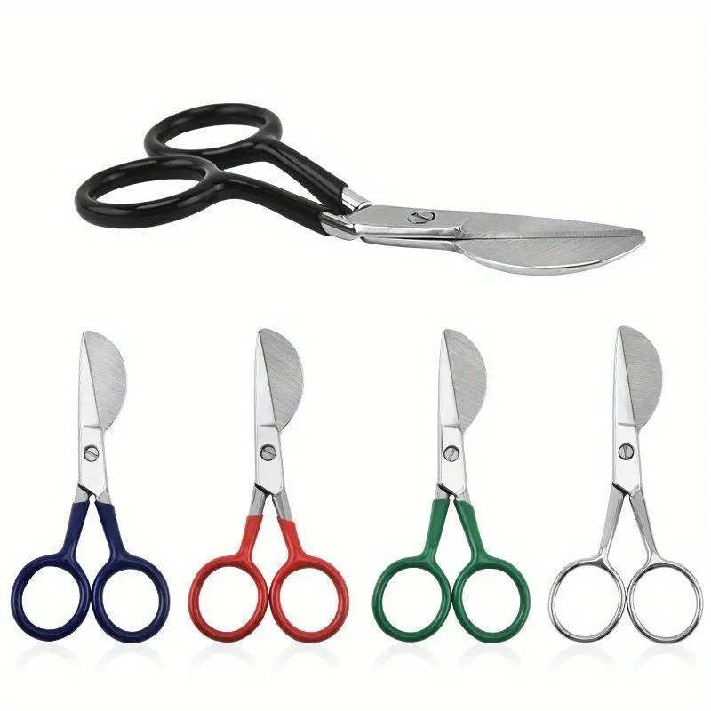 1PC Tufted Carpet Trimmer Scissor Embroidery Scissors Duckbill Applique Scissors Sewing Crafting Shears Soft Rubber Handle