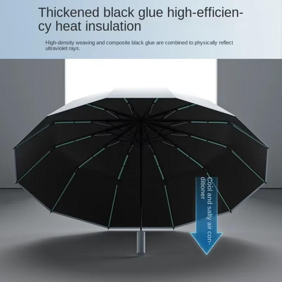 Reverse Umbrella for Men, Large 105 CM Windproof 60 Bones Automatic Business Folding Umbrella,Sunshade Sunny And Rainy Umbrella