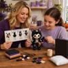 Step-by-step Sewing Tutorial Skeleton Witch Patchwork Kit, Gothic Girl Doll DIY Stuffing Cotton Included Kit Halloween for Adults Teens Handmade Gift