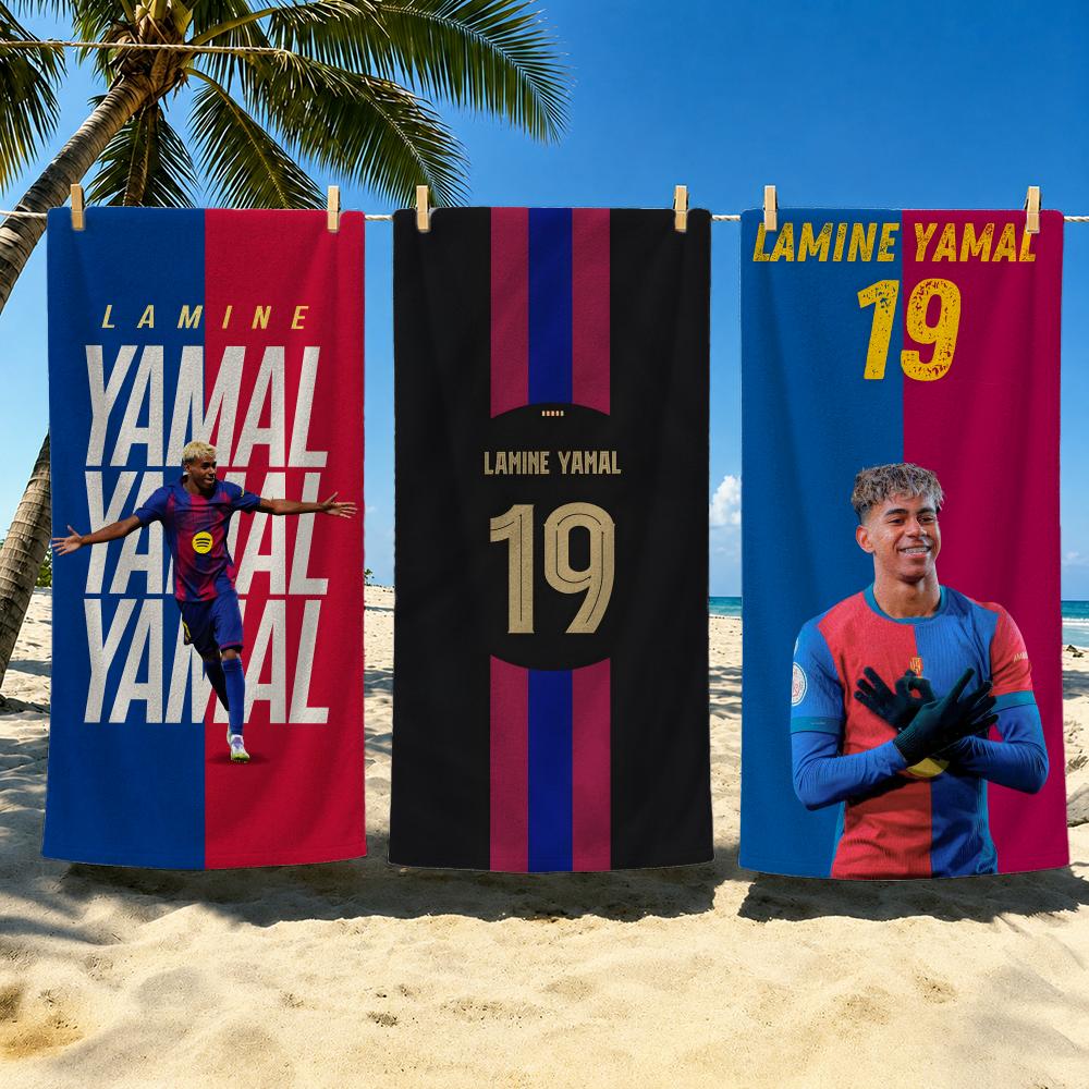 Athlete L-Lamine Y-Yamals Towel Towel Soft Pool Gift For Travel Gym Shower Cool Camping Quick Dry Sports Large Beach Towel