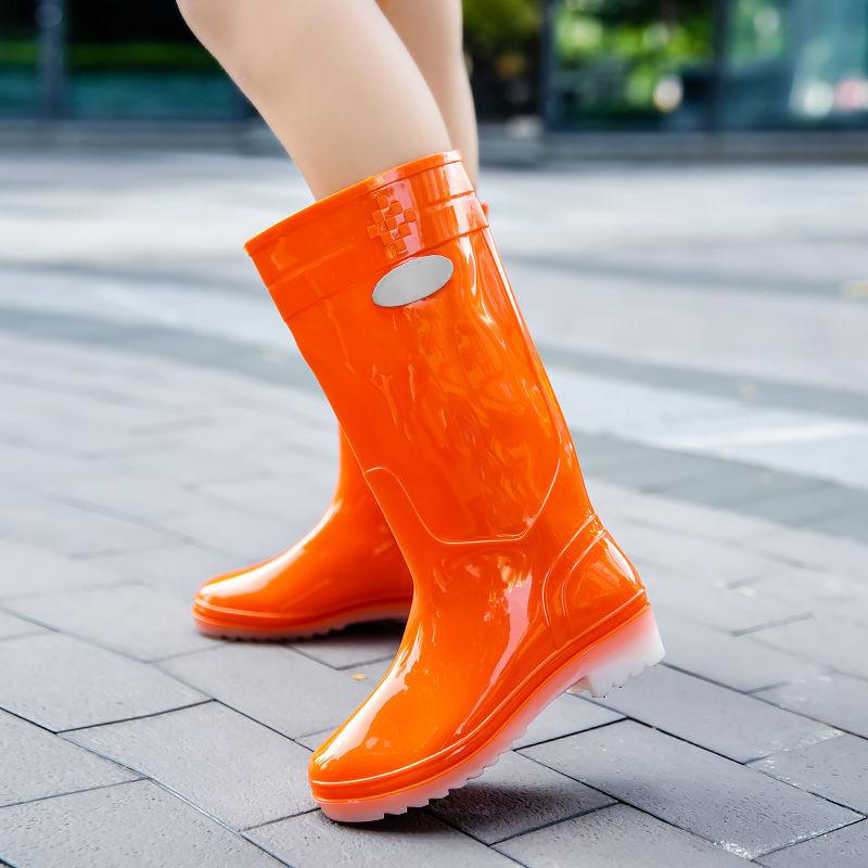 Spring Autumn Solid Color Male Shoes Work High Low Heel Fashion Wide Toes 2026 Waterproof Resistant Designer Men's Rain Boots