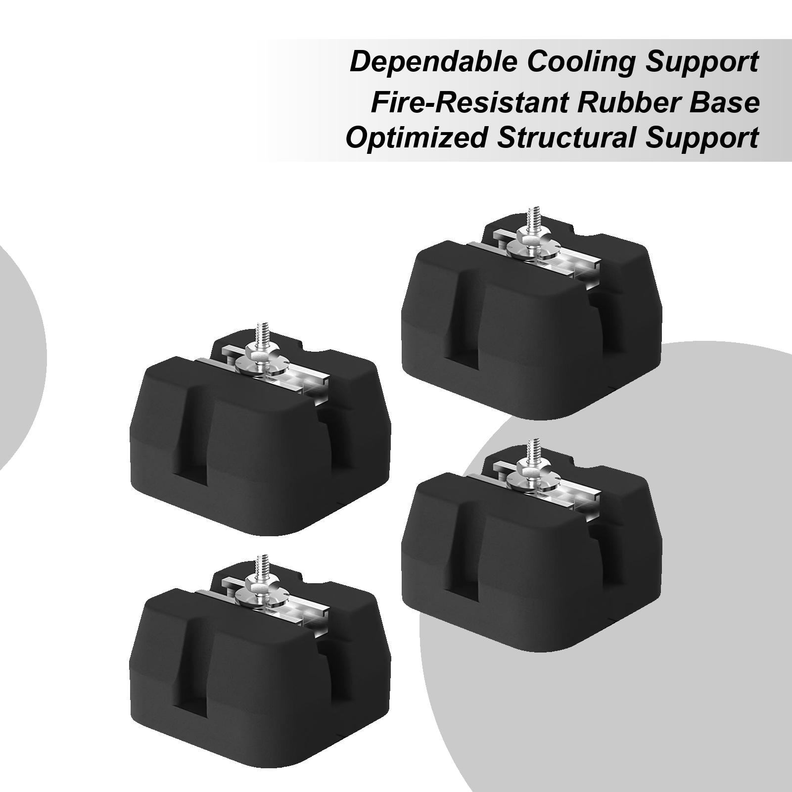 Air Conditioner Bracket Pad Split Air Conditioner Base Pads 4 Pieces Heavy Duty Bracket Mats For 9000-60000 BTU Split System