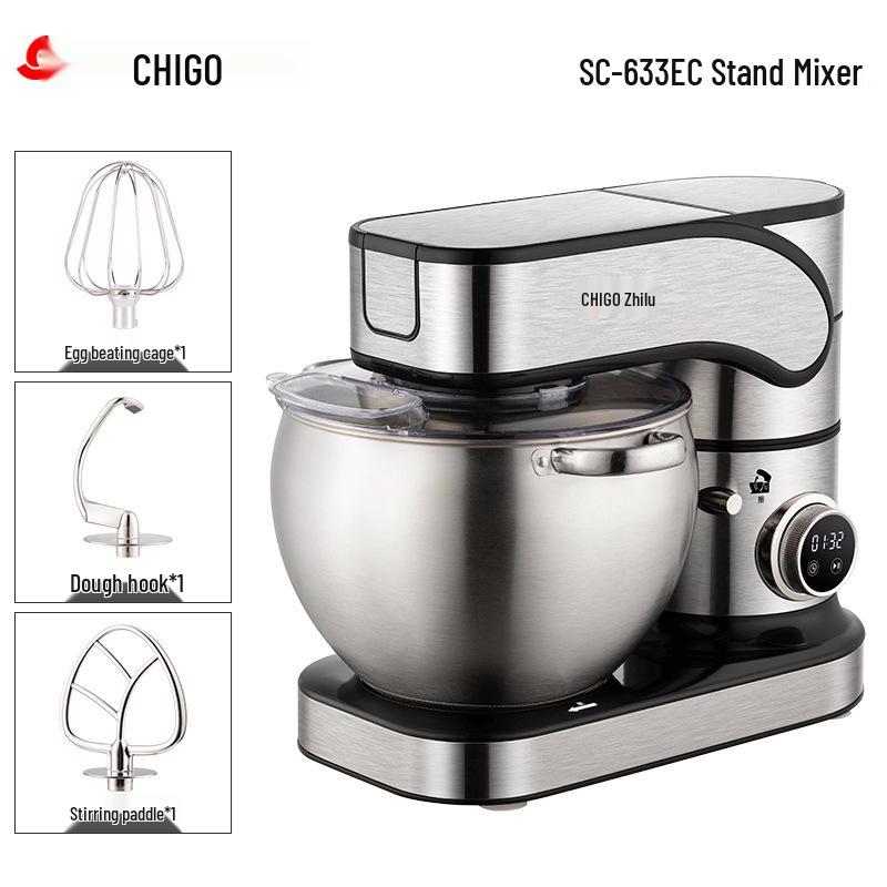 10L Multifunctional Chef Machine: Dough Mixer, Stand Mixer & Egg Beater for Home & Commercial Use SC-633EC[10 Liters-2000W]