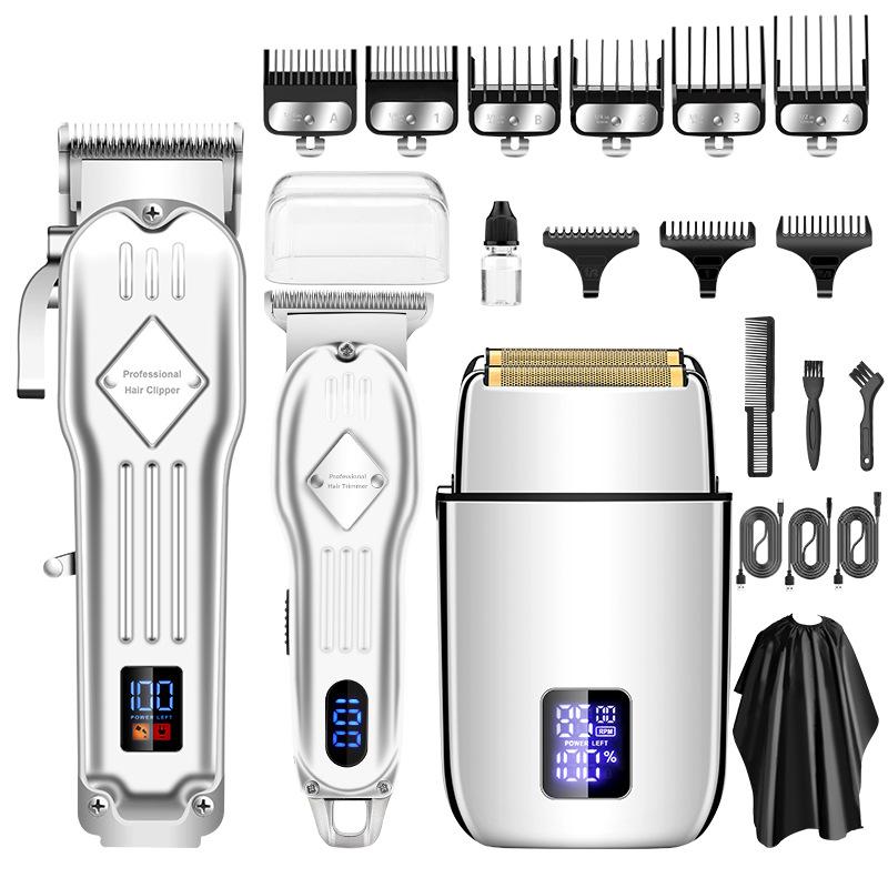 

New Style Hair Clipper 3 Set Mother and Mother Electric Clipper Men s Household Hair Clipper Hair Salon High Power Hair Clipper