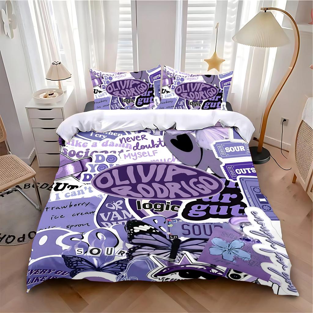 Bettbezug Kissenbezug Bettwäscheset Hot O-Olivias R-Rodrigos Erwachsener Junge Mädchen Schlafzimmer Dekoration Einzelbett Doppelbett Übergröße