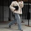 New fox fur jacket suit collar loose fur jacket medium and long large size women's fur jacket