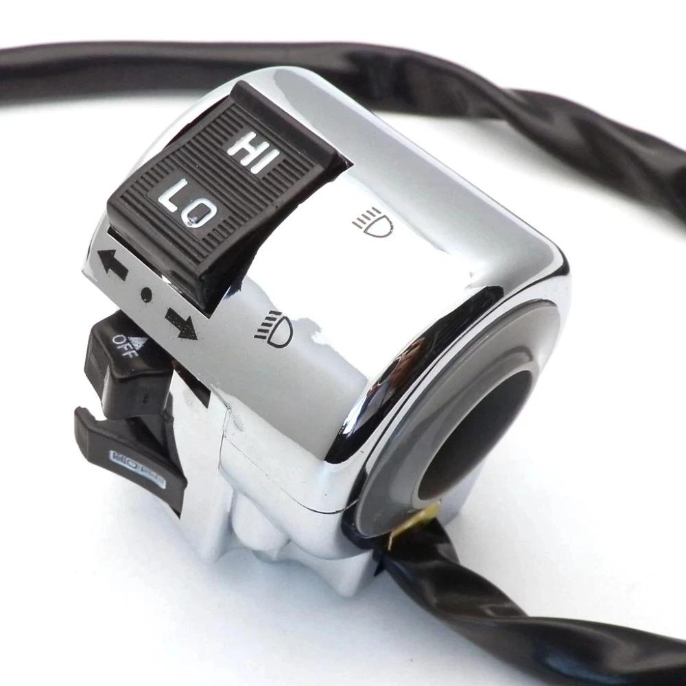 1 Pair Right and Left Side Chrome Plated Control Switch for GY6 Moped Retro Scooter 50cc 125cc 150cc