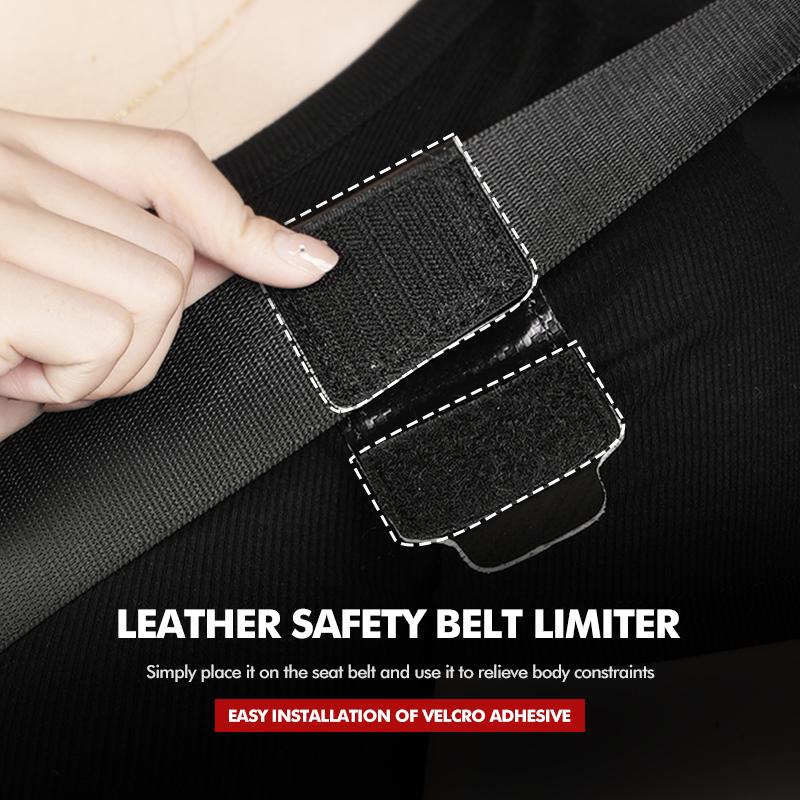 Car Seat Belt Square Limiter Suede Cushion Pad Fixed Clip For Opel Astra H G J Insignia Corsa Zafira Meriva Mokka