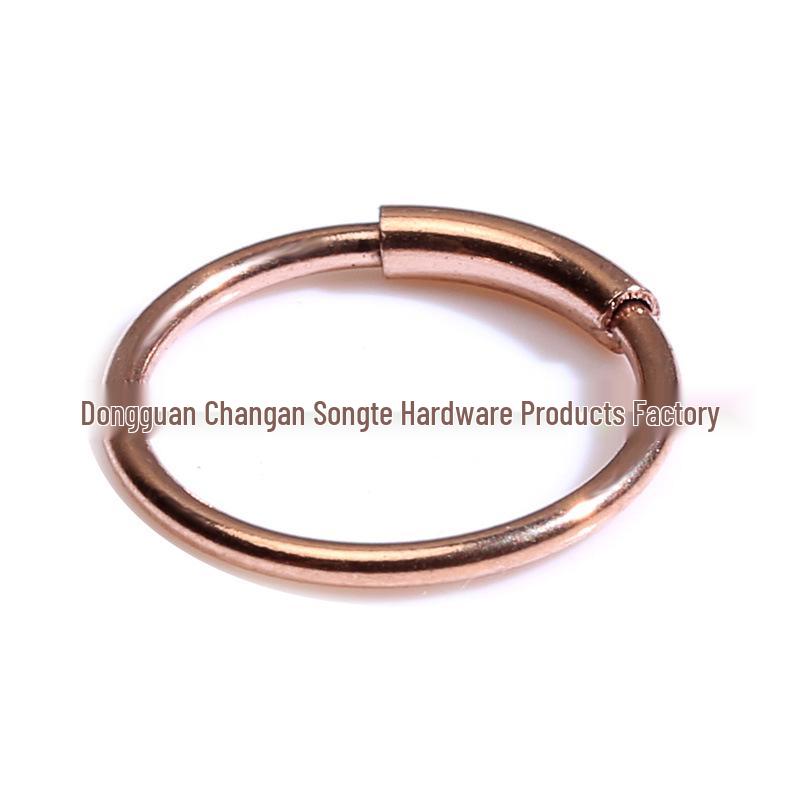 Round Stainless Steel Fake Septum Nose Ring - European & American Style Body Jewelry