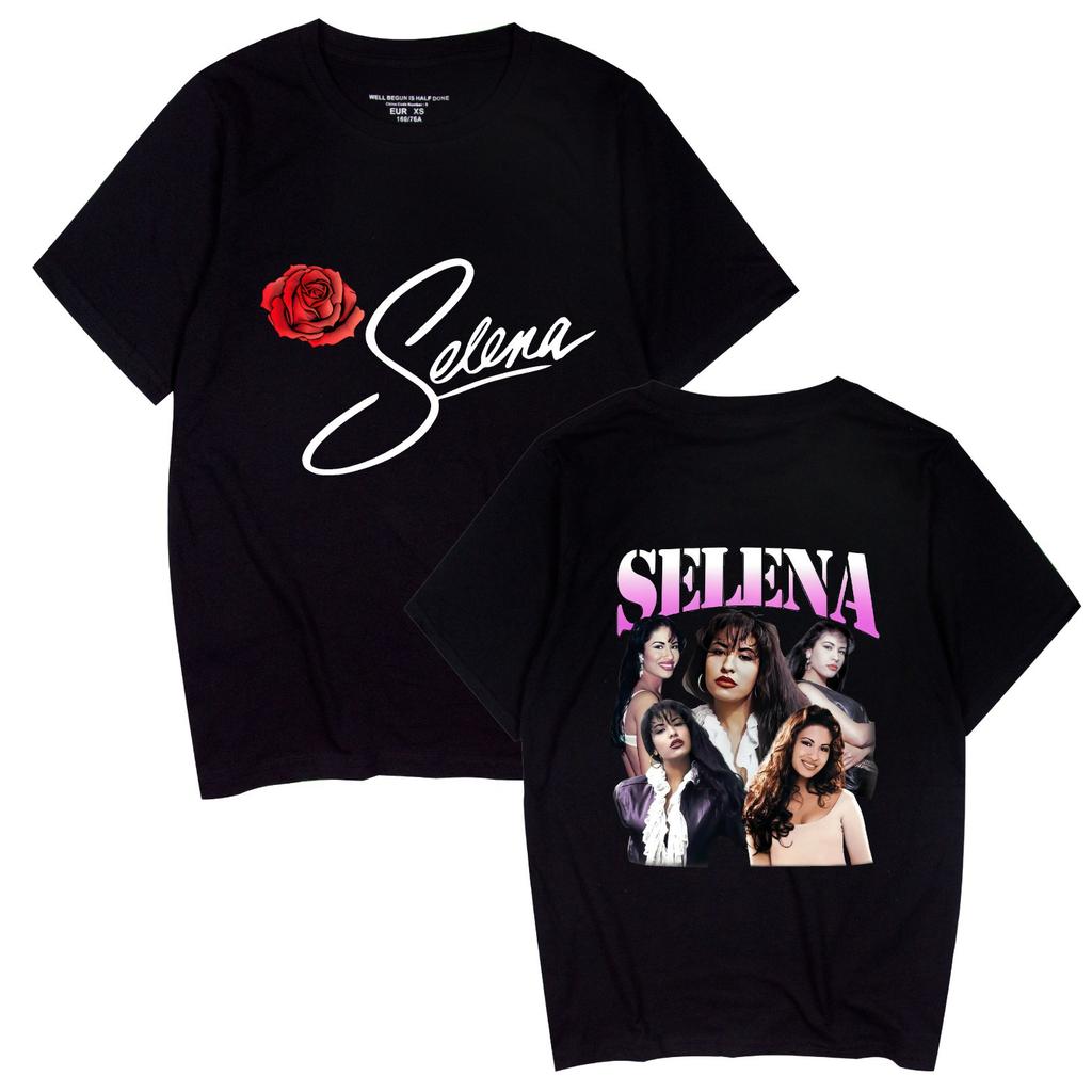 Singer Selena Quintanilla TShirt Women Short Sleeve Cotton Tshirts Casual Summer ONeck Cool Tees Shirt