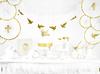 Communion Napkins White Gold Ornament Holy Communion Cross 33X33Cm 20 Pcs
