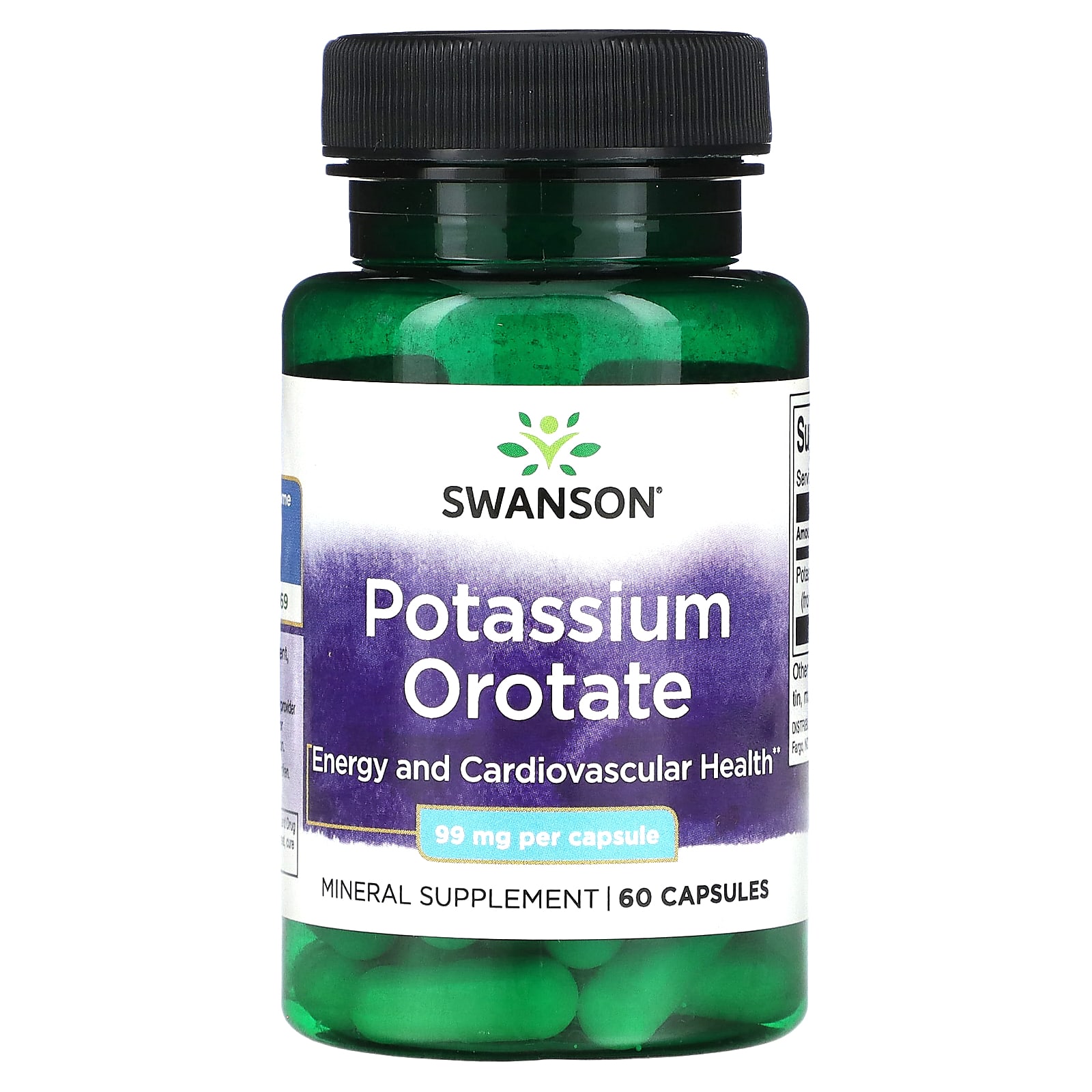 

Potassium Orotate, 99Mg, 60 Capsules