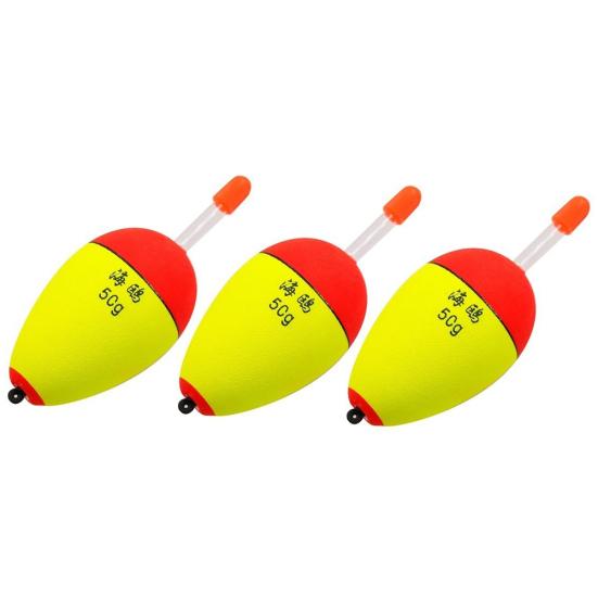 3Pcs 2.2-4.4g EVA Buoy Luminous Float Fish Bait Detector Fishing Accessories
