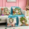 Anime GGUMI Square DoubleSided Printed Pillow Case Bedroom Bedside Pillow Sofa Cushion Cover