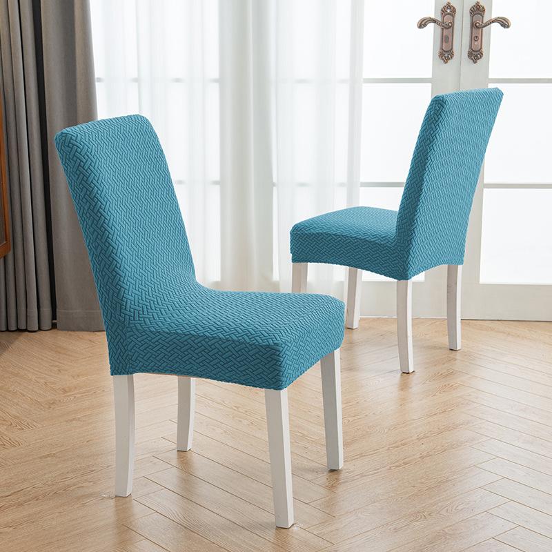 Żakardowy Polar Pogrubiony Jednoczęściowy Elastyczny Hotel Restauracja Pokrowiec na Krzesło Restauracyjne Odporny na Zabrudzenia Pokrowiec na Stołek Pokrowiec na Krzesło