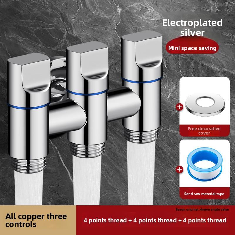 3 Ways Angle Valve Advanced Technology For Stable Water Flow Control With The Three Ways Multifunctional Diverter Valve 3/4''