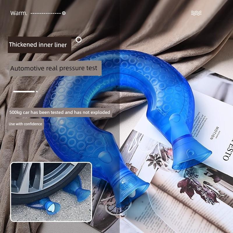 U-Shaped Hot Water Bottle, Thickened Explosion-Proof Shoulder and Neck Warmer for Office Use, Neck Protection Against Cold, Winter Hot Compress Water