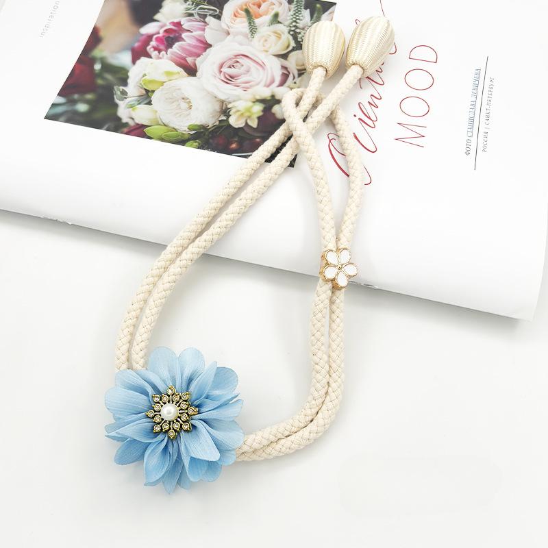 Creative Flower Curtain Binding Tape Adjustable Gauze Curtain Binding Tape, Binding Rope Curtain Decoration
