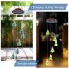Yard Solar Wind Chime Light LED Solar Powered Wind Chimes Hanging Lamp for Patio Garden