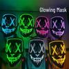 Black Luminous Halloween Mask for Party & Festival