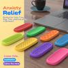 Fidget Toys Adults - 8 Pack Silicone Fidget Slider Relieve Anxiety for Classroom Travel Sensory Toys Worry Stone for Stress