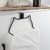Cute Plastic Towel Rack Cat-Shaped Durable Single Rod Door Hook Punch-free Door Back Hook Home Organizer