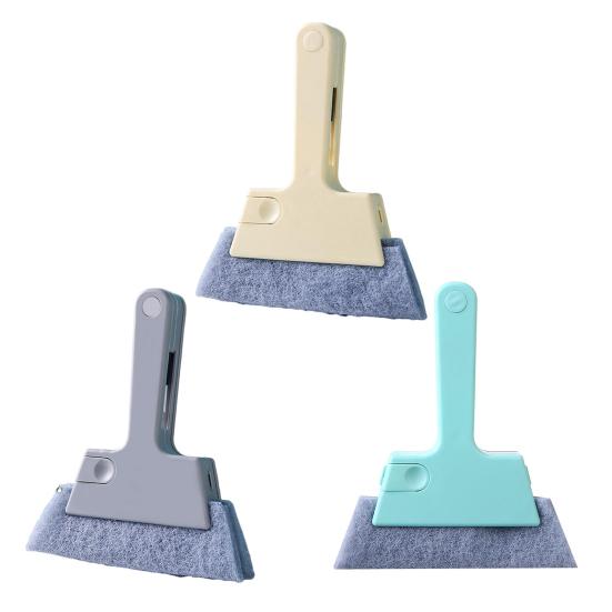 1/2/3Pcs Cleaning Cloth Groove Cleaning Brush Window Track Cleaner Brush Handheld Groove Cleaning Tool with Sponge Bristles