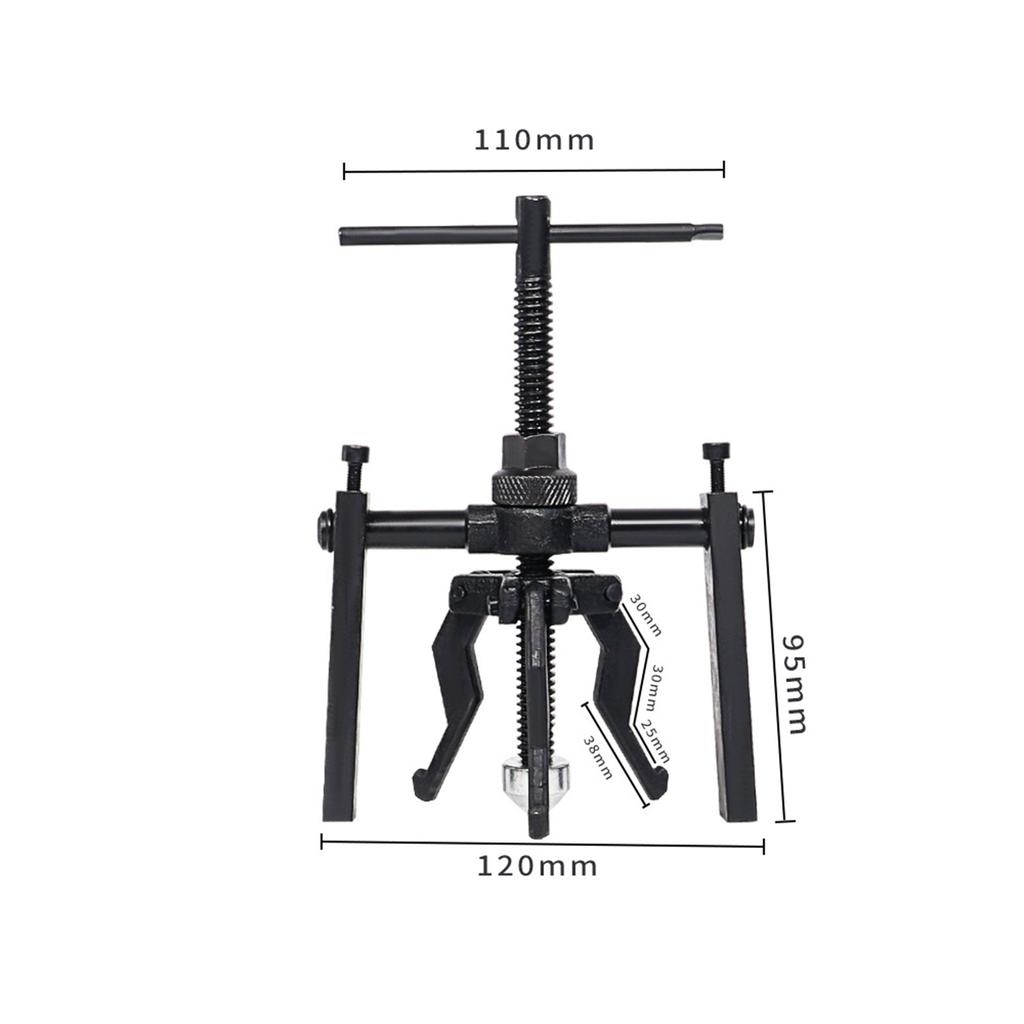 Heavy Duty 3 Jaw Inner Bearing Puller Auto Bushing Gear Extractor 2 Jaw Gear Puller Automotive Machine Tool Car SUV Motorcycle