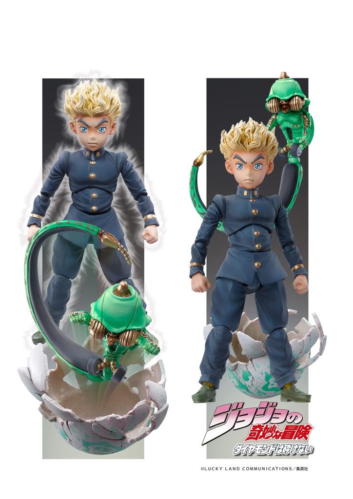 Super movable figure Bizarre Adventure Part Hirose Ec Approximately 90mm 40mm PVC ABS Nylon painted movable figure "JoJo's 4" "Koichi & (Act 1)" & & &