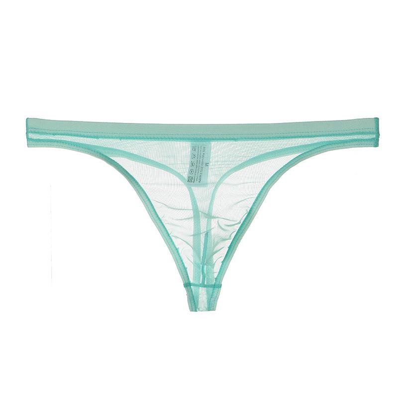 Youye Men's Mesh Transparent Thong - Ultra-Thin, Nude Feel, Breathable and Trendy Summer Briefs