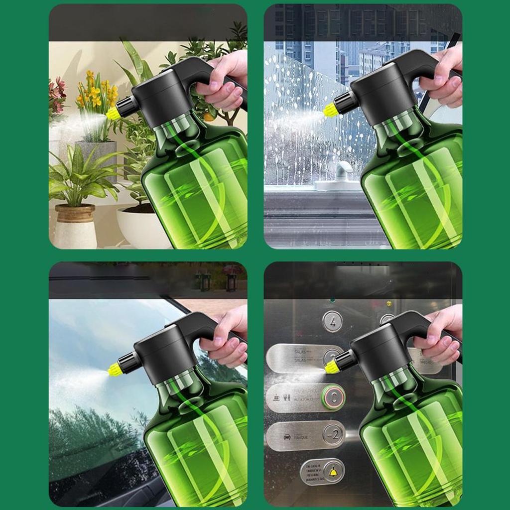 Battery Powered Sprayer 3000ml Rechargeable Garden Sprayer 1500mAh Adjustable Mister Bottle Washer for Yard Fence Plant House